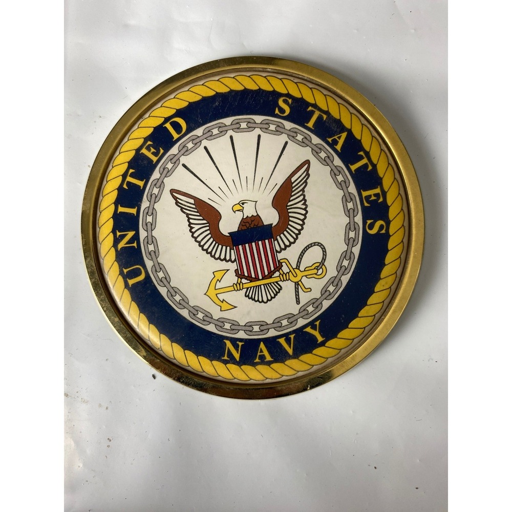 United States Navy Seal Car Emblem Badge Round Metal Military Decor